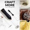 image:imageZulay Kitchen Powerful Milk Frother Wand With Duracell Batteries  Ultra Fast Handheld Drink Mixer  Electric Whisk Foam Maker for Coffee Lattes Cappuccino amp Matcha  Triple Whisk  Orchid LilacZulay Dynamic Black  Copper