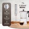 image:imageZulay Kitchen Powerful Milk Frother Wand With Duracell Batteries  Ultra Fast Handheld Drink Mixer  Electric Whisk Foam Maker for Coffee Lattes Cappuccino amp Matcha  Triple Whisk  Orchid LilacLux Alpha Silver