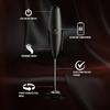 image:imageZulay Kitchen Powerful Milk Frother Wand With Duracell Batteries  Ultra Fast Handheld Drink Mixer  Electric Whisk Foam Maker for Coffee Lattes Cappuccino amp Matcha  Triple Whisk  Orchid LilacAll Must Go Gift Box Black