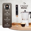 image:imageZulay Kitchen Powerful Milk Frother Wand With Duracell Batteries  Ultra Fast Handheld Drink Mixer  Electric Whisk Foam Maker for Coffee Lattes Cappuccino amp Matcha  Triple Whisk  Orchid LilacLux Alpha Copper