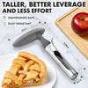 image:imageZulay Kitchen Premium Apple Corer Tool  Ultra Sharp Stainless Steel Serrated Blades for Easy Coring  Easy to Use amp Clean Durable Apple Corer Remover for Baking Apples amp More  RedGray