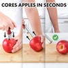 image:imageZulay Kitchen Premium Apple Corer Tool  Ultra Sharp Stainless Steel Serrated Blades for Easy Coring  Easy to Use amp Clean Durable Apple Corer Remover for Baking Apples amp More  RedBlack  Red 2pc