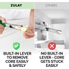 image:imageZulay Kitchen Premium Apple Corer Tool  Ultra Sharp Stainless Steel Serrated Blades for Easy Coring  Easy to Use amp Clean Durable Apple Corer Remover for Baking Apples amp More  RedGreen