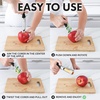image:imageZulay Kitchen Premium Apple Corer Tool  Ultra Sharp Stainless Steel Serrated Blades for Easy Coring  Easy to Use amp Clean Durable Apple Corer Remover for Baking Apples amp More  RedBlack