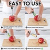 image:imageZulay Kitchen Premium Apple Corer Tool  Ultra Sharp Stainless Steel Serrated Blades for Easy Coring  Easy to Use amp Clean Durable Apple Corer Remover for Baking Apples amp More  RedGray