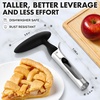 image:imageZulay Kitchen Premium Apple Corer Tool  Ultra Sharp Stainless Steel Serrated Blades for Easy Coring  Easy to Use amp Clean Durable Apple Corer Remover for Baking Apples amp More  RedBlack