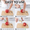 image:imageZulay Kitchen Premium Apple Corer Tool  Ultra Sharp Stainless Steel Serrated Blades for Easy Coring  Easy to Use amp Clean Durable Apple Corer Remover for Baking Apples amp More  RedPink