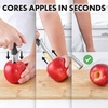 image:imageZulay Kitchen Premium Apple Corer Tool  Ultra Sharp Stainless Steel Serrated Blades for Easy Coring  Easy to Use amp Clean Durable Apple Corer Remover for Baking Apples amp More  RedGray