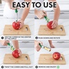 image:imageZulay Kitchen Premium Apple Corer Tool  Ultra Sharp Stainless Steel Serrated Blades for Easy Coring  Easy to Use amp Clean Durable Apple Corer Remover for Baking Apples amp More  RedGreen