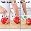 image:imageZulay Kitchen Premium Apple Corer Tool  Ultra Sharp Stainless Steel Serrated Blades for Easy Coring  Easy to Use amp Clean Durable Apple Corer Remover for Baking Apples amp More  RedPink