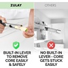 image:imageZulay Kitchen Premium Apple Corer Tool  Ultra Sharp Stainless Steel Serrated Blades for Easy Coring  Easy to Use amp Clean Durable Apple Corer Remover for Baking Apples amp More  RedGray