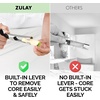 image:imageZulay Kitchen Premium Apple Corer Tool  Ultra Sharp Stainless Steel Serrated Blades for Easy Coring  Easy to Use amp Clean Durable Apple Corer Remover for Baking Apples amp More  RedBlack