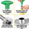 image:imageZulay Kitchen Premium Apple Corer Tool  Ultra Sharp Stainless Steel Serrated Blades for Easy Coring  Easy to Use amp Clean Durable Apple Corer Remover for Baking Apples amp More  RedDark Green