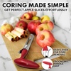 image:imageZulay Kitchen Premium Apple Corer Tool  Ultra Sharp Stainless Steel Serrated Blades for Easy Coring  Easy to Use amp Clean Durable Apple Corer Remover for Baking Apples amp More  RedCherry Red