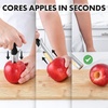 image:imageZulay Kitchen Premium Apple Corer Tool  Ultra Sharp Stainless Steel Serrated Blades for Easy Coring  Easy to Use amp Clean Durable Apple Corer Remover for Baking Apples amp More  RedBlack