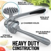 image:imageZulay Kitchen Premium Garlic Press Set  Rust Proof Professional Garlic Mincer Tool  EasySqueeze EasyClean with Soft Ergonomic Handle  Silicone Garlic Peeler amp Brush SilverStandard Slate