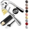 image:imageZulay Kitchen Premium Garlic Press Set  Rust Proof Professional Garlic Mincer Tool  EasySqueeze EasyClean with Soft Ergonomic Handle  Silicone Garlic Peeler amp Brush SilverStandard Chrome