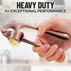 image:imageZulay Kitchen Premium Garlic Press Set  Rust Proof Professional Garlic Mincer Tool  EasySqueeze EasyClean with Soft Ergonomic Handle  Silicone Garlic Peeler amp Brush SilverStandard Copper