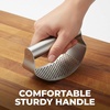 image:imageZulay Kitchen Premium Garlic Press Set  Rust Proof Professional Garlic Mincer Tool  EasySqueeze EasyClean with Soft Ergonomic Handle  Silicone Garlic Peeler amp Brush SilverRocker Stainless Steel Silver