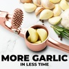 image:imageZulay Kitchen Premium Garlic Press Set  Rust Proof Professional Garlic Mincer Tool  EasySqueeze EasyClean with Soft Ergonomic Handle  Silicone Garlic Peeler amp Brush SilverStandard Rose Gold