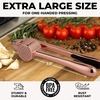 image:imageZulay Kitchen Premium Garlic Press Set  Rust Proof Professional Garlic Mincer Tool  EasySqueeze EasyClean with Soft Ergonomic Handle  Silicone Garlic Peeler amp Brush SilverStandard Rose Gold