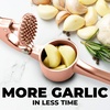 image:imageZulay Kitchen Premium Garlic Press Set  Rust Proof Professional Garlic Mincer Tool  EasySqueeze EasyClean with Soft Ergonomic Handle  Silicone Garlic Peeler amp Brush SilverStandard Rose Gold