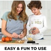 image:imageZulay Kitchen Premium Garlic Press Set  Rust Proof Professional Garlic Mincer Tool  EasySqueeze EasyClean with Soft Ergonomic Handle  Silicone Garlic Peeler amp Brush SilverPremium Imperial Silver