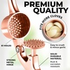 image:imageZulay Kitchen Premium Garlic Press Set  Rust Proof Professional Garlic Mincer Tool  EasySqueeze EasyClean with Soft Ergonomic Handle  Silicone Garlic Peeler amp Brush SilverStandard Rose Gold