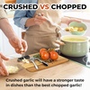 image:imageZulay Kitchen Premium Garlic Press Set  Rust Proof Professional Garlic Mincer Tool  EasySqueeze EasyClean with Soft Ergonomic Handle  Silicone Garlic Peeler amp Brush SilverStandard Chrome