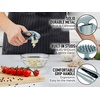 image:imageZulay Kitchen Premium Garlic Press Set  Rust Proof Professional Garlic Mincer Tool  EasySqueeze EasyClean with Soft Ergonomic Handle  Silicone Garlic Peeler amp Brush SilverStandard Slate