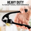image:imageZulay Kitchen Premium Garlic Press Set  Rust Proof Professional Garlic Mincer Tool  EasySqueeze EasyClean with Soft Ergonomic Handle  Silicone Garlic Peeler amp Brush SilverStandard Black