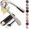 image:imageZulay Kitchen Premium Garlic Press Set  Rust Proof Professional Garlic Mincer Tool  EasySqueeze EasyClean with Soft Ergonomic Handle  Silicone Garlic Peeler amp Brush SilverStandard Imperial Silver