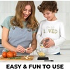 image:imageZulay Kitchen Premium Garlic Press Set  Rust Proof Professional Garlic Mincer Tool  EasySqueeze EasyClean with Soft Ergonomic Handle  Silicone Garlic Peeler amp Brush SilverStandard Imperial Silver