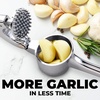 image:imageZulay Kitchen Premium Garlic Press Set  Rust Proof Professional Garlic Mincer Tool  EasySqueeze EasyClean with Soft Ergonomic Handle  Silicone Garlic Peeler amp Brush SilverStandard Chrome