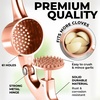 image:imageZulay Kitchen Premium Garlic Press Set  Rust Proof Professional Garlic Mincer Tool  EasySqueeze EasyClean with Soft Ergonomic Handle  Silicone Garlic Peeler amp Brush SilverStandard Rose Gold