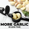 image:imageZulay Kitchen Premium Garlic Press Set  Rust Proof Professional Garlic Mincer Tool  EasySqueeze EasyClean with Soft Ergonomic Handle  Silicone Garlic Peeler amp Brush SilverStandard Black