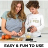 image:imageZulay Kitchen Premium Garlic Press Set  Rust Proof Professional Garlic Mincer Tool  EasySqueeze EasyClean with Soft Ergonomic Handle  Silicone Garlic Peeler amp Brush SilverPremium Black