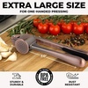 image:imageZulay Kitchen Premium Garlic Press Set  Rust Proof Professional Garlic Mincer Tool  EasySqueeze EasyClean with Soft Ergonomic Handle  Silicone Garlic Peeler amp Brush SilverStandard Copper