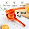 image:imageZulay Kitchen Premium Quality Metal Orange Squeezer Citrus Juicer Manual Press for Extracting the Most Juice Possible  Orange Juicer YellowOrange