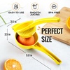 image:imageZulay Kitchen Premium Quality Metal Orange Squeezer Citrus Juicer Manual Press for Extracting the Most Juice Possible  Orange Juicer YellowYellow