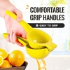 image:imageZulay Kitchen Premium Quality Metal Orange Squeezer Citrus Juicer Manual Press for Extracting the Most Juice Possible  Orange Juicer YellowYellow