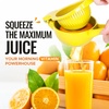 image:imageZulay Kitchen Premium Quality Metal Orange Squeezer Citrus Juicer Manual Press for Extracting the Most Juice Possible  Orange Juicer YellowYellow