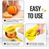 image:imageZulay Kitchen Premium Quality Metal Orange Squeezer Citrus Juicer Manual Press for Extracting the Most Juice Possible  Orange Juicer YellowYellow