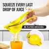 image:imageZulay Kitchen Premium Quality Metal Orange Squeezer Citrus Juicer Manual Press for Extracting the Most Juice Possible  Orange Juicer YellowYellow