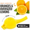 image:imageZulay Kitchen Premium Quality Metal Orange Squeezer Citrus Juicer Manual Press for Extracting the Most Juice Possible  Orange Juicer YellowYellow