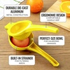 image:imageZulay Kitchen Premium Quality Metal Orange Squeezer Citrus Juicer Manual Press for Extracting the Most Juice Possible  Orange Juicer YellowYellow