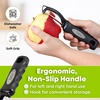 image:imageZulay Kitchen Premium Vegetable Peeler for Kitchen  Swivel Peeler with Razor Sharp Stainless Steel Blades amp Strong Ergonomic Handle  Dishwasher Safe Easy To Use with Blemish Remover  BlackJet Black