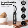 image:imageZulay Kitchen Premium Vegetable Peeler for Kitchen  Swivel Peeler with Razor Sharp Stainless Steel Blades amp Strong Ergonomic Handle  Dishwasher Safe Easy To Use with Blemish Remover  BlackBlackSilver