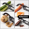 image:imageZulay Kitchen Premium Vegetable Peeler for Kitchen  Swivel Peeler with Razor Sharp Stainless Steel Blades amp Strong Ergonomic Handle  Dishwasher Safe Easy To Use with Blemish Remover  BlackBlackSilver