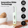 image:imageZulay Kitchen Premium Vegetable Peeler for Kitchen  Swivel Peeler with Razor Sharp Stainless Steel Blades amp Strong Ergonomic Handle  Dishwasher Safe Easy To Use with Blemish Remover  BlackMint